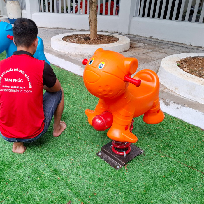 Thú nhún lò xo ngoài trời con Hổ nhập khẩu SC2-014