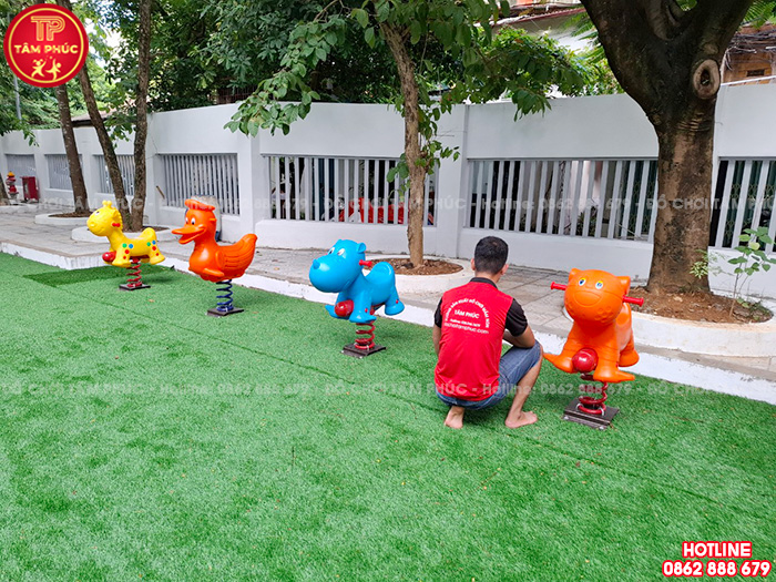 Thú nhún lò xo ngoài trời con Hổ nhập khẩu SC2-014