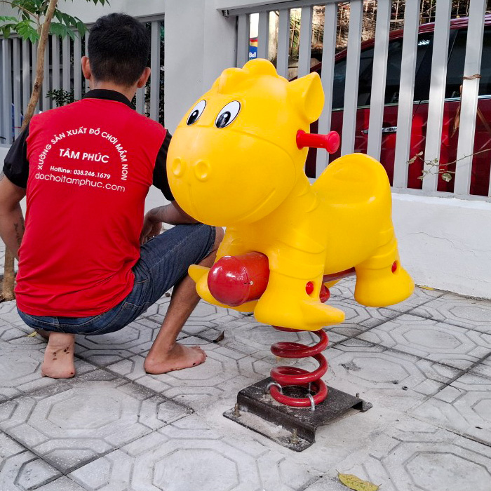 Thú nhún lò xo con Hà Mã nhập khẩu cho bé SC2-015