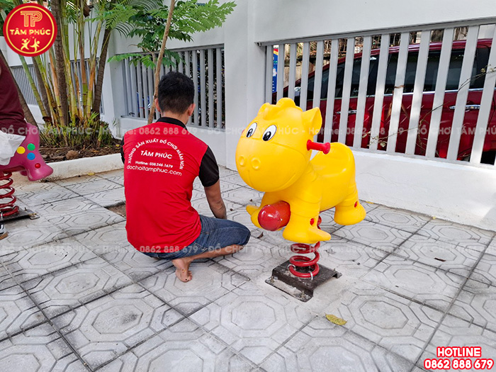 Thú nhún lò xo con Hà Mã nhập khẩu cho bé SC2-015