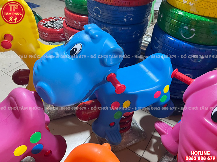 Thú nhún lò xo con Hà Mã nhập khẩu cho bé SC2-015