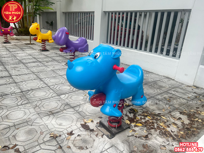 Thú nhún lò xo cho bé con Tê Giác nhập khẩu SC2-016