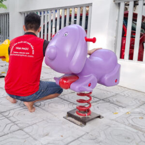 Thú nhún lò xo ngoài trời con Chó nhập khẩu cho bé SC2-017