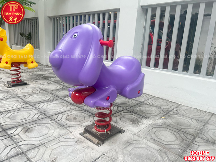 Thú nhún lò xo ngoài trời con Chó nhập khẩu cho bé SC2-017