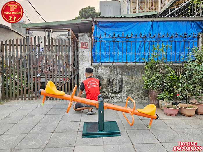 Bập bênh đòn ngoài trời 2 chỗ ngồi cho bé SC3-001
