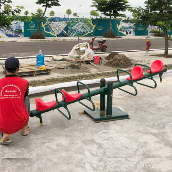 Bập bênh đòn ngoài trời 4 chỗ ngồi cho bé SC3-002