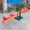 Bập bênh đòn vuông 4 chỗ ngồi ngoài trời cho bé SC3-004