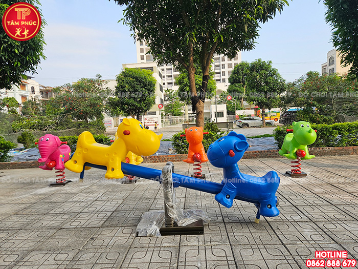 Bập bênh đòn ngoài trời cho bé 2 con giống nhập khẩu SC3-006