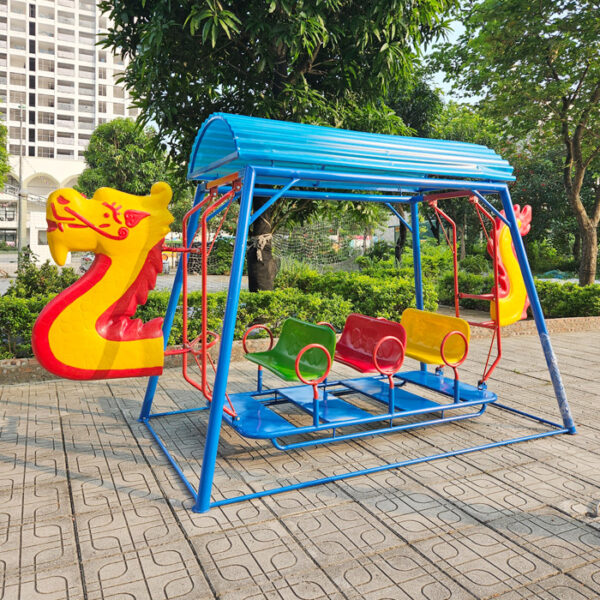 Xích đu thuyền rồng sàn lắc cho bé ngoài trời SC4-003