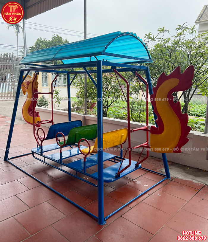 Xích đu thuyền rồng sàn lắc cho bé ngoài trời SC4-003