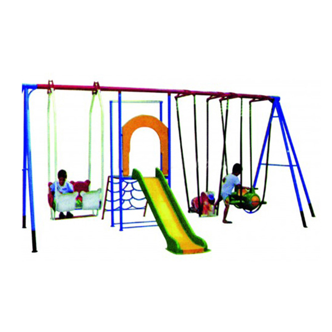 Xích đu kèm cầu trượt ngoài trời máng đơn cho bé SC4-015