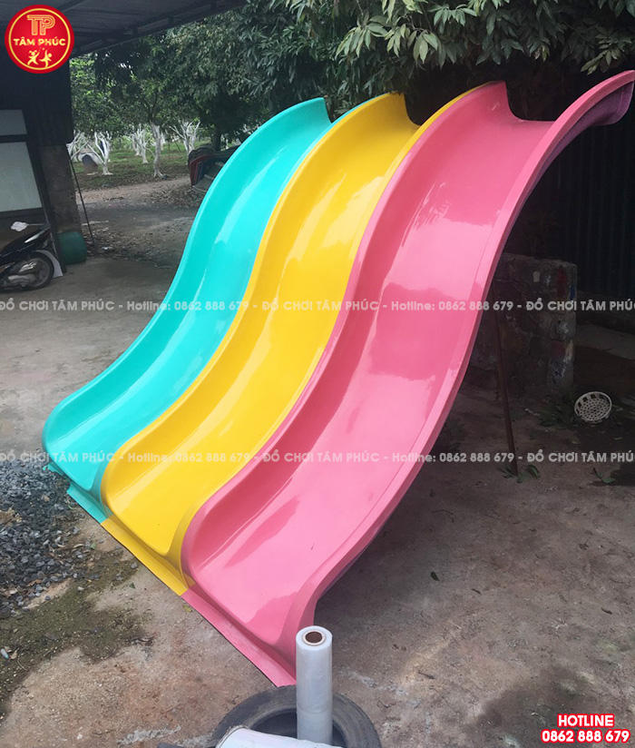 Máng trượt lượn sóng nhựa Composite cho nhà liên hoàn SC12-003