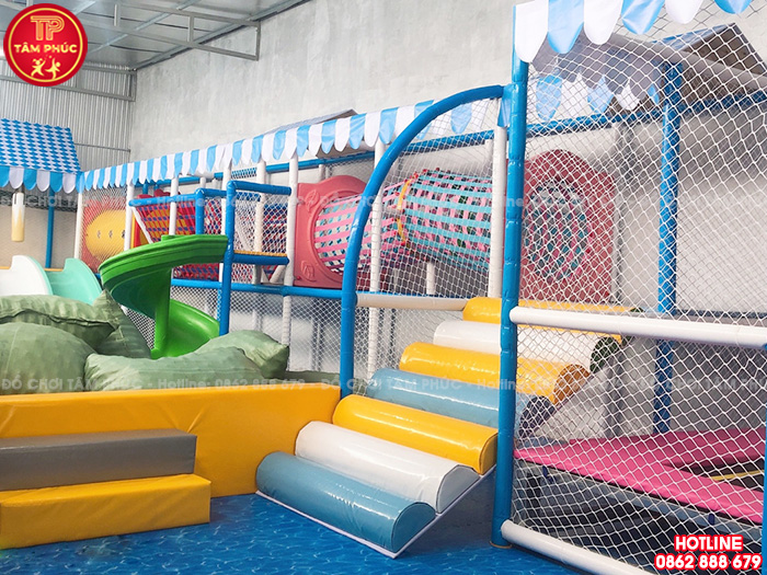 Thang leo 7 màu cho nhà liên hoàn trong nhà SC12-004