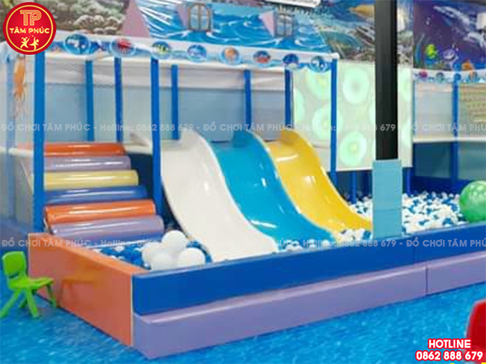 Thang leo 7 màu cho nhà liên hoàn trong nhà SC12-004