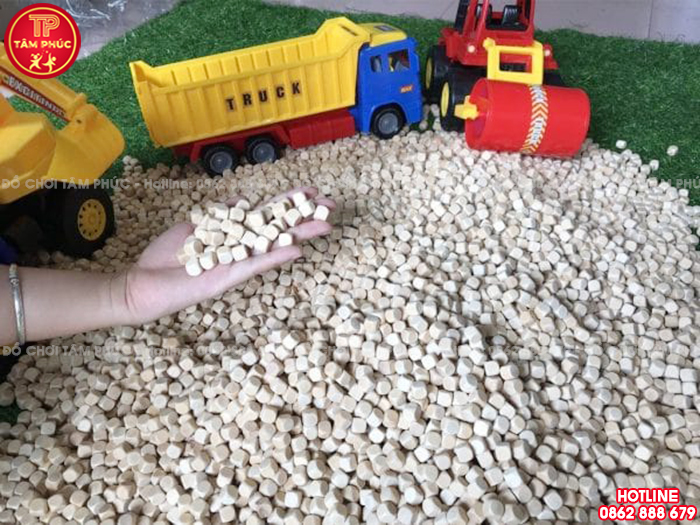 Hạt gỗ cho bé chơi xúc cát tại nhà liên hoàn trong nhà SC12-006