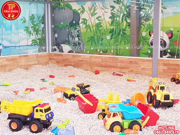Hạt gỗ cho bé chơi xúc cát tại nhà liên hoàn trong nhà SC12-006