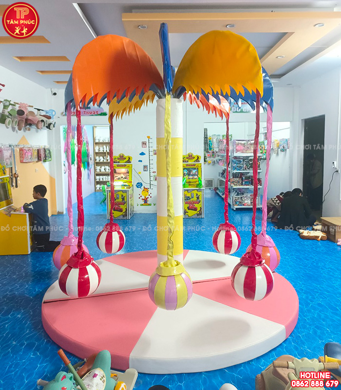 Đu quay cây dừa cho bé trong nhà liên hoàn SC12-007