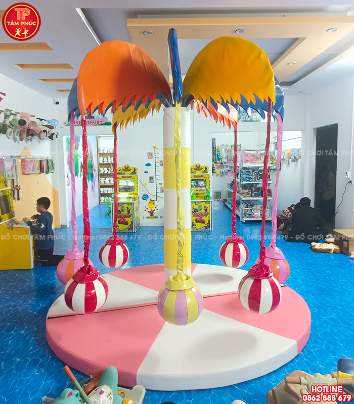 Đu quay cây dừa cho bé trong nhà liên hoàn SC12-007