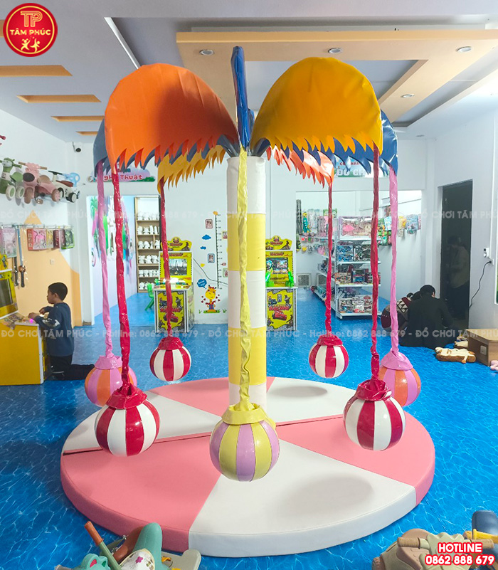 Đu quay cây dừa cho bé trong nhà liên hoàn SC12-007