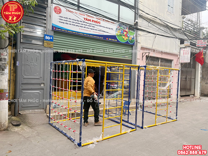 Bộ thang leo tứ diện đa năng ngoài trời cho bé SC7-001