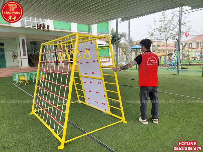 Bộ vận động thể chất cho bé vách dây leo núi thang leo SC7-003