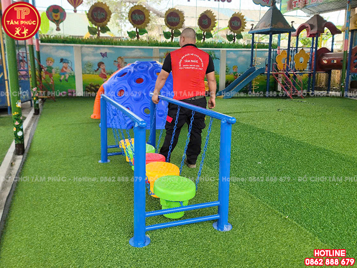 Bộ cầu thăng bằng dao động quả lô dây xích cho bé SC7-014