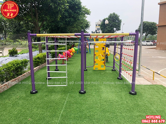 Bộ vận động thể chất tứ diện đa năng ngoài trời cho bé SC7-017