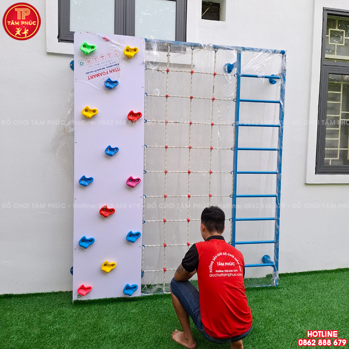 Bộ vách leo núi thang leo dây leo đa năng cho bé SC8-002