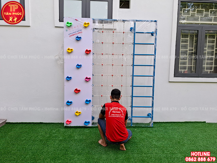 Bộ vách leo núi thang leo dây leo đa năng cho bé SC8-002