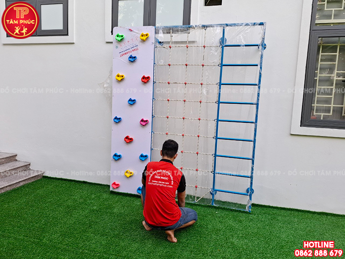 Bộ vách leo núi thang leo dây leo đa năng cho bé SC8-002