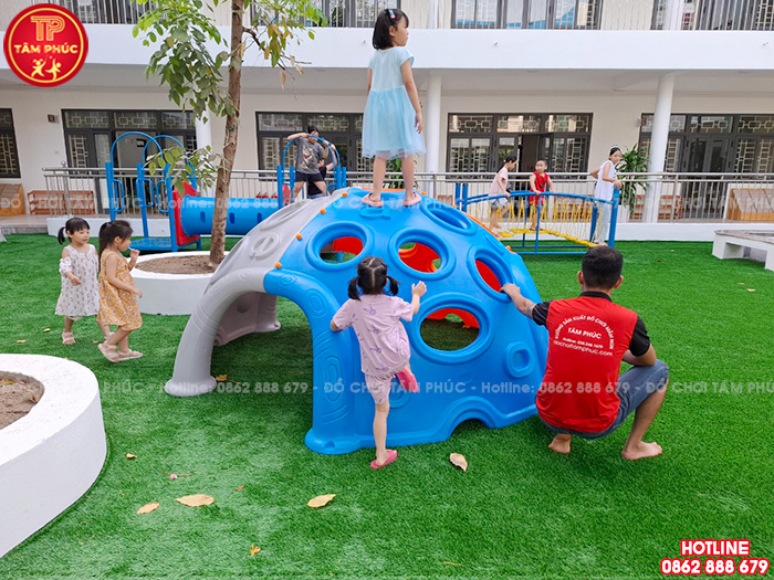 Bộ leo núi cho bé hình bán cầu nhựa nhập khẩu SC8-007