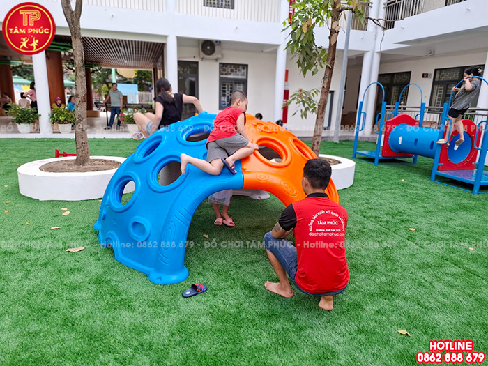 Bộ leo núi cho bé hình bán cầu nhựa nhập khẩu SC8-007