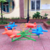Đu quay máy bay cho bé nhựa nhập khẩu 4, 8 ghế ngồi SC8-012