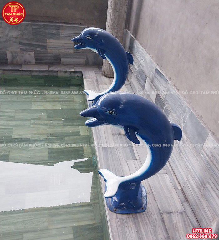 Con Cá Heo phun nước nhựa Composite cho bể bơi SC9-001