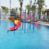 Cầu trượt bể bơi máng xoắn Composite cho bé SC9-010