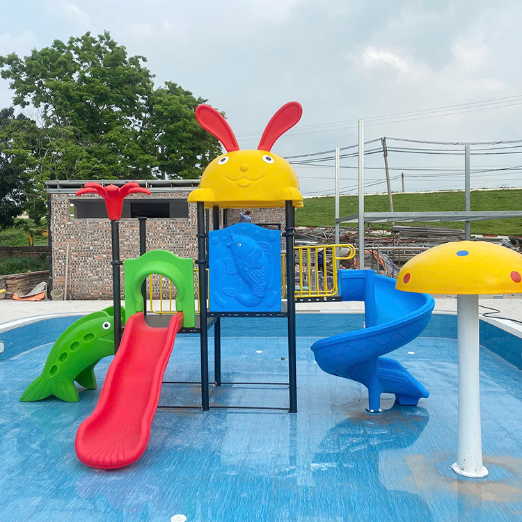 Cầu trượt liên hoàn ngoài trời cho bể bơi trẻ em SC9-013