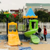 Cầu trượt liên hoàn trẻ em cho bể bơi mái lâu đài SC9-016