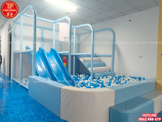 Công trình lắp đặt nhà liên hoàn trong nhà cho bé tại Ninh Bình