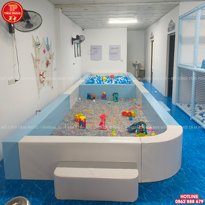 Công trình lắp đặt nhà liên hoàn trong nhà cho bé tại Ninh Bình