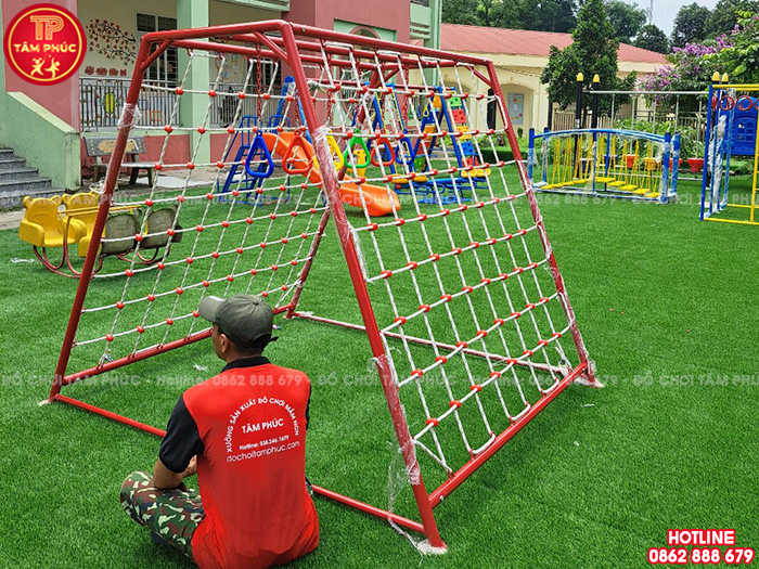 Công trình lắp đặt đồ chơi cho sân trường mầm non tại tỉnh Vĩnh Phúc