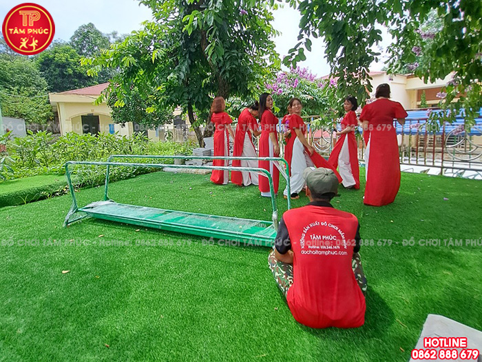Công trình lắp đặt đồ chơi cho sân trường mầm non tại tỉnh Vĩnh Phúc
