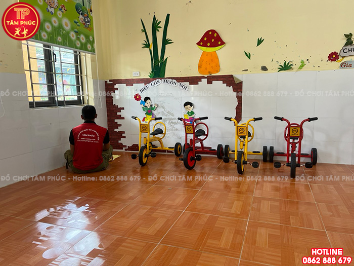Công trình lắp đặt đồ chơi cho sân trường mầm non tại tỉnh Vĩnh Phúc