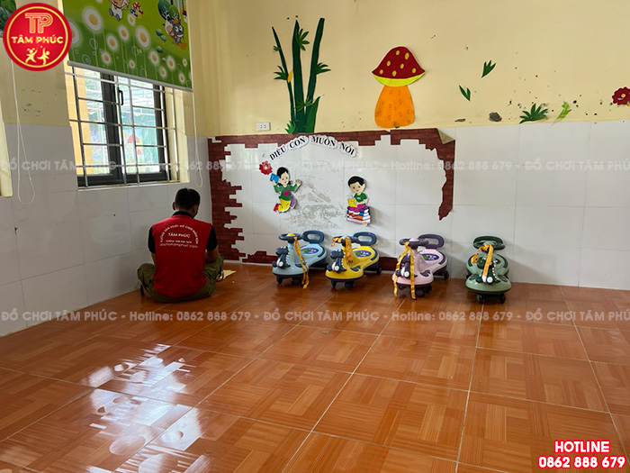 Công trình lắp đặt đồ chơi cho sân trường mầm non tại tỉnh Vĩnh Phúc
