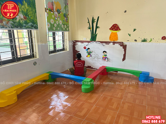 Công trình lắp đặt đồ chơi cho sân trường mầm non tại tỉnh Vĩnh Phúc