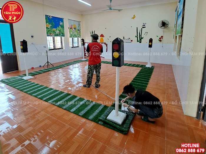 Công trình lắp đặt đồ chơi cho sân trường mầm non tại tỉnh Vĩnh Phúc