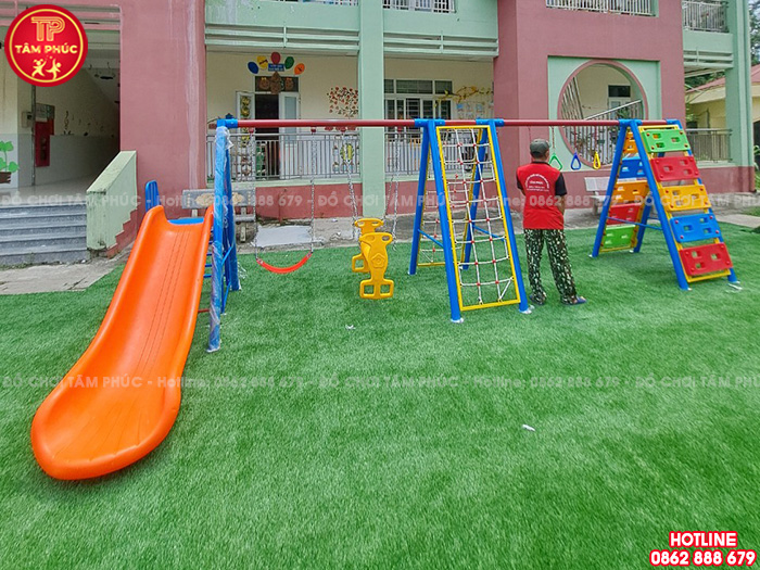 Công trình lắp đặt đồ chơi cho sân trường mầm non tại tỉnh Vĩnh Phúc
