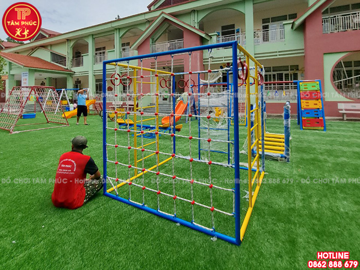 Công trình lắp đặt đồ chơi cho sân trường mầm non tại tỉnh Vĩnh Phúc