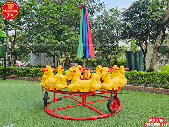 Thi công lắp đặt sân chơi trẻ em ngoài trời khu chung cư ở Hà Đông, Hà Nội