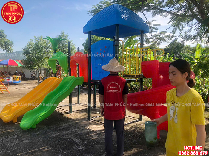 Công trình lắp đặt đồ chơi ngoài trời & trang thiết bị cho trường mầm non tại Nam Định